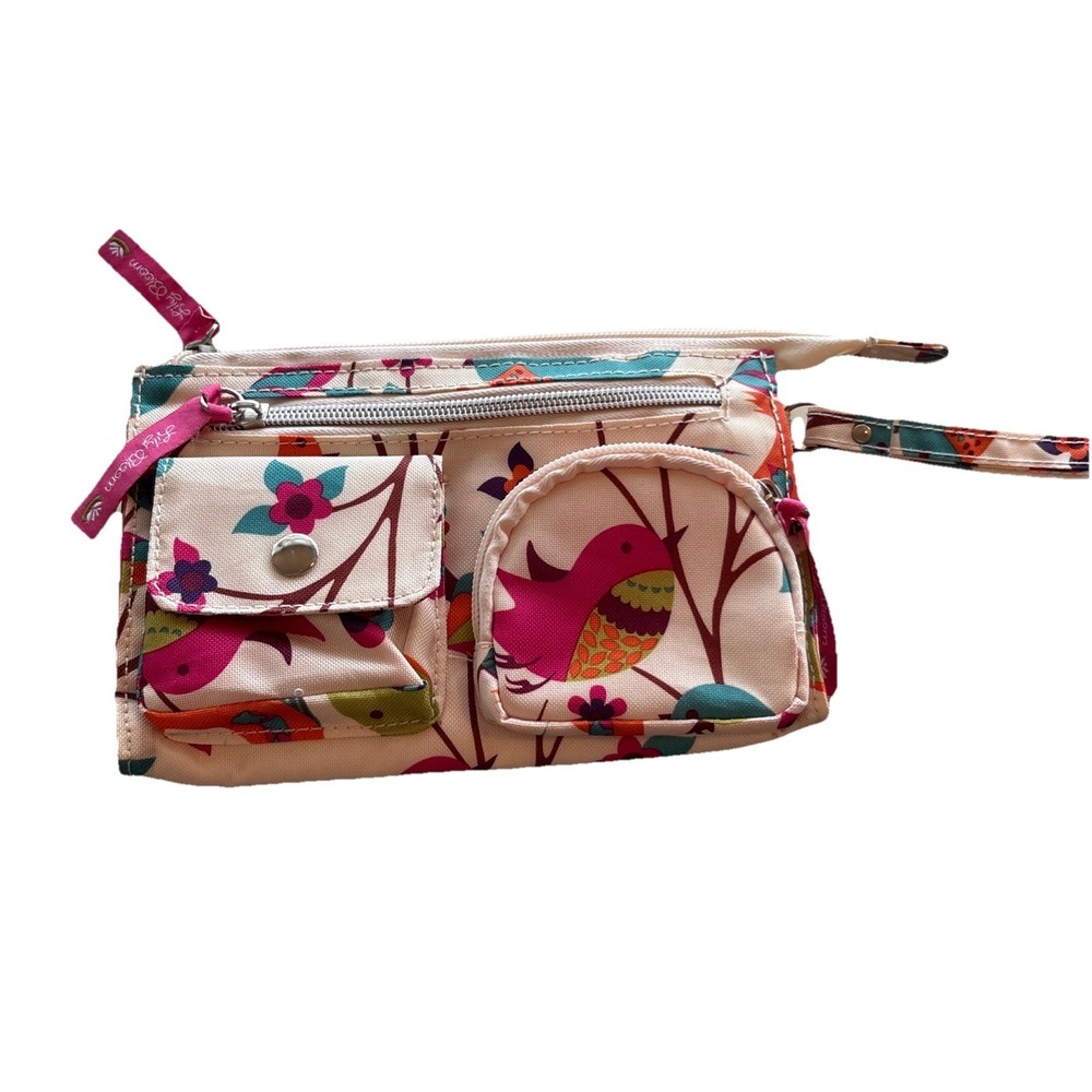 Lily Bloom Love Birds Women's Wristlet/Wallet With Multiple Pockets and Sections